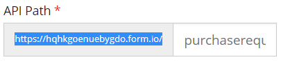 Copy the URL to share your form with others